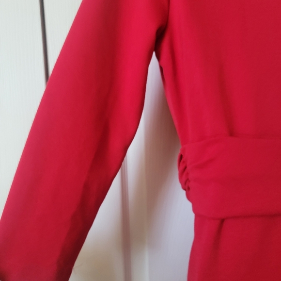 LANDS' END‎ RED 3/4 SLEEVE DRESS (sz 2-4) - Picture 4 of 6
